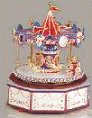 Musical Carousel - Red and White Dome (Large)