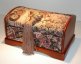 Tapestry Covered Music Box with Tassel