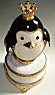 Darling Penguin of genuine pigeon egg shell music box