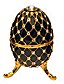 Black Enamel Musical Egg