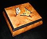 Two Swallowtail Butterflies Inlay on Elm Box (1.18)