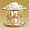 Musical Carousel White Porcelain with Gold Accents