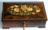 Matte Finished Walnut Box with Floral Design - 30 Notes  (1.30)