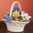 Porcelain Basket of Flowers