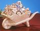 Wheelbarrow of Flowers in Porcelain