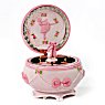 Music Box Ballerina Hinged Trinket Box with Ballet Slippers