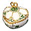 Irish Heart Musical Trinket Box