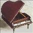 Piano - Baby Grand Music Box in Walnut (1.18)