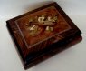 Musical Instrument Inlay on Elm and Walnut box (1.18)