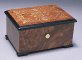 Upscale Elm box with Baroque Brass Inlay