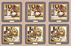 Pimpernel Creative Cats Coasters Set of 6