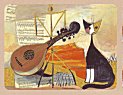 Pimpernel Musical Cat Placemats  Set of 4