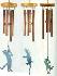 Woodstock Wind Chimes - Wind Petal Frog- Cat or Lizard