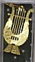 Christmas Tree Ornament - Brass Lyre