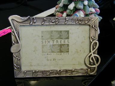 Photo Frame Pewter  - Note & G Clef